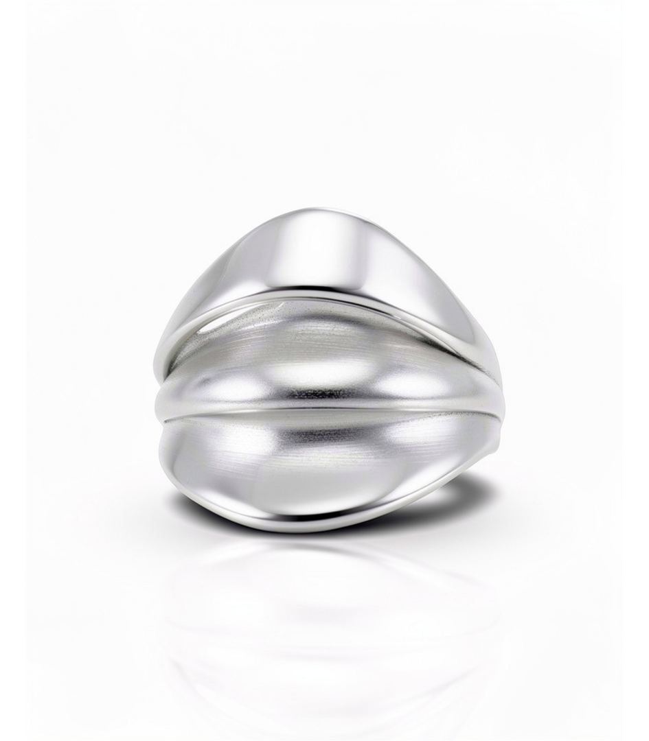 Anello strato frontale Anidi argento 925
