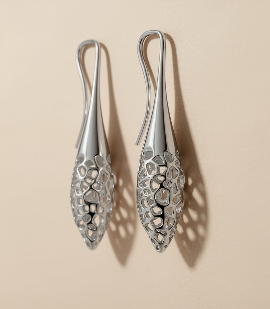 Orecchini Cellula — Argento 925 / Bronzo Placcato Oro
