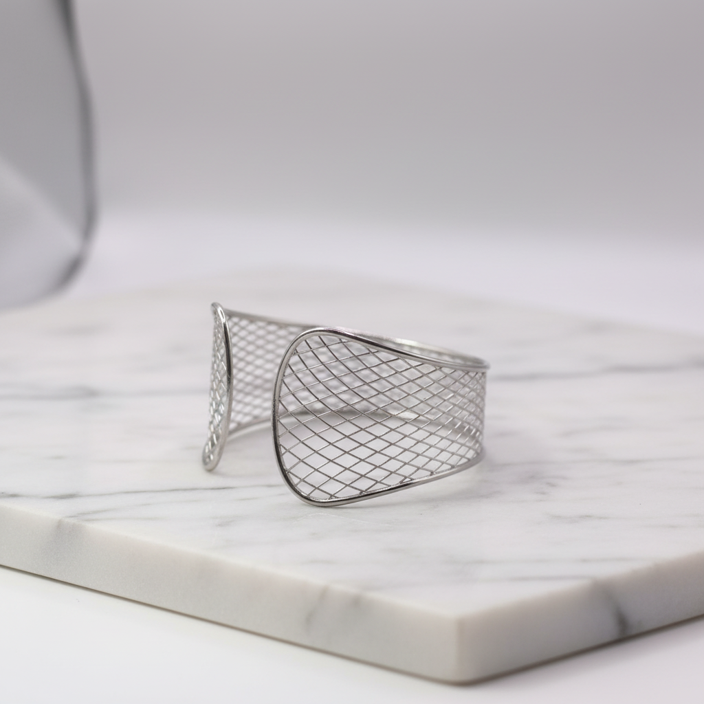 Bracciale Trama su marmo argento 925