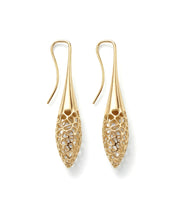 Orecchini cellula bronzo placcato oro